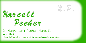 marcell pecher business card